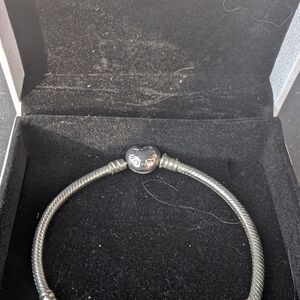 Pandora Silver Heart Clasp Bracelet